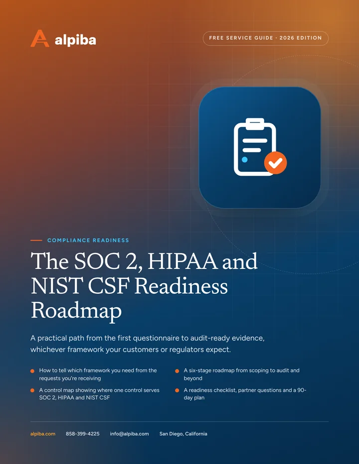 Cover of The SOC 2, HIPAA and NIST CSF Readiness Roadmap