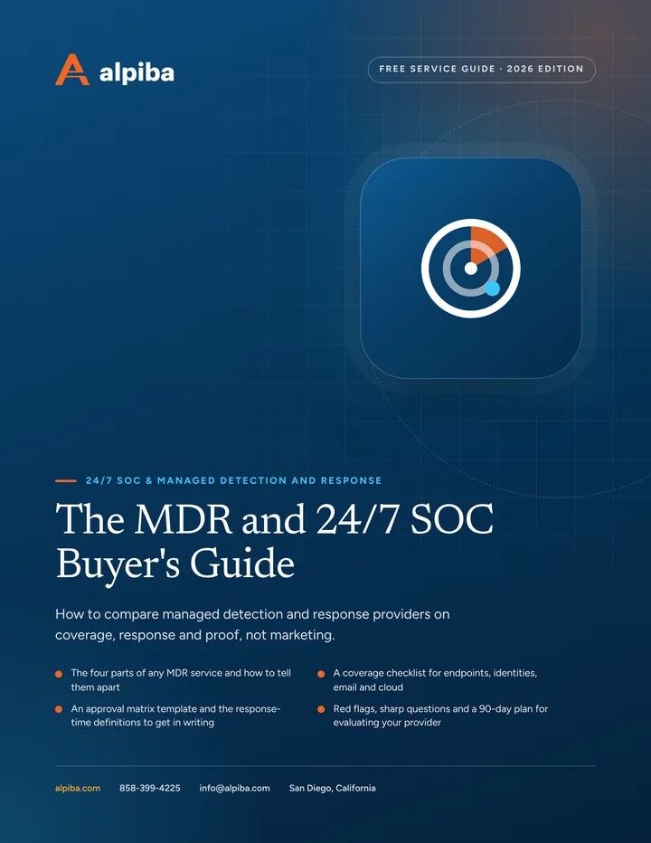 Cover of The MDR and 24/7 SOC Buyer's Guide
