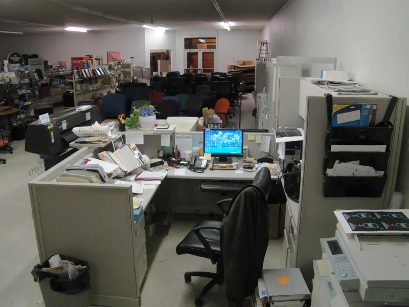 Small business office running on managed IT support